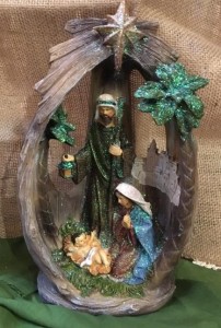 Multi-colored Lighted Nativity 