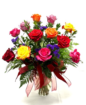 Rainbow Roses  in Janesville, WI | Floral Expressions