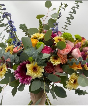 Multi coloured vintage bouquet  Bridal bouquet 