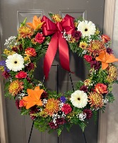 Multicolor Wreath Funeral Wreath