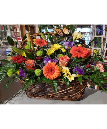MULTICOLOUR SYMPATHY BASKET FOR THE HOME in Halifax, NS | Twisted Willow