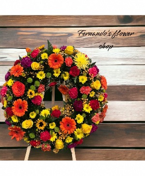 Multii Color Wreath Funeral