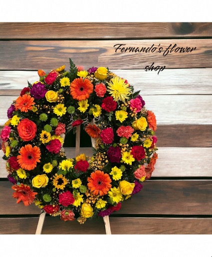 Multii Color Wreath Funeral