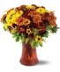 Mums for Fall Vase  