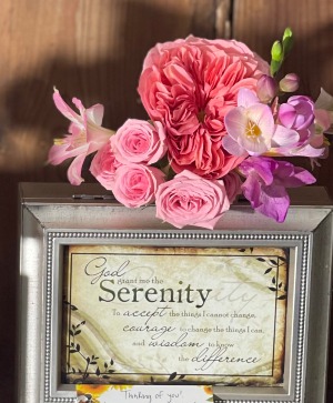 Music Box with fresh flowers
