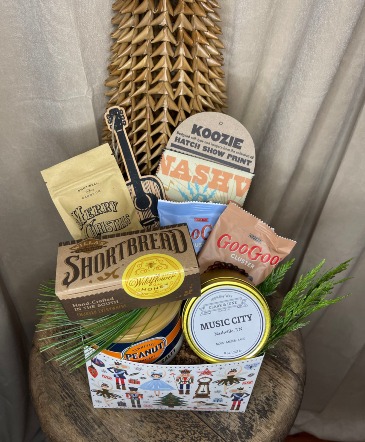 Music City Holiday Basket Gift Basket in Nashville, TN | BLOOM FLOWERS & GIFTS