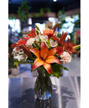 Muted Fall Tones  Locally Grown Lilies  in South Milwaukee, WI | PARKWAY FLORAL INC.