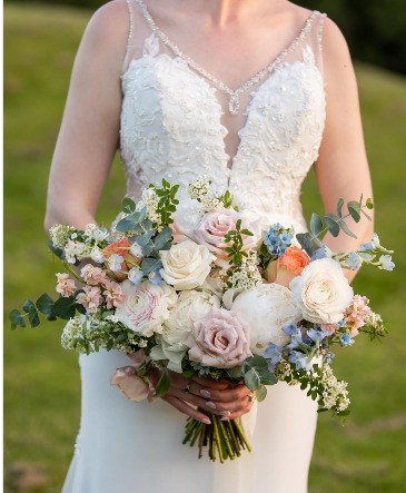 Muted Pastels Bridal Bouquet in Trenton, ON | Designs by Alexis Rose