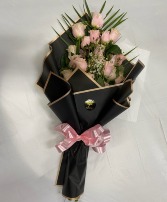 my beautiful soft pink roses Birthday in the occasion