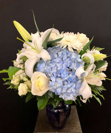 My Blue Angel Blue vase in Chesterfield, MO | ZENGEL FLOWERS AND GIFTS