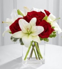 My Everything Valentine's Day Bouquet  Roses And Lilies