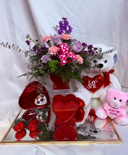 My Heart Beats For You Valentine’s Day bouquet