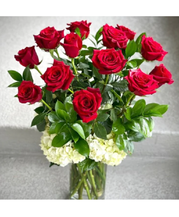 My Heart Belongs To You "Hearts" Garden Roses Vase Arrangement in Chicora, PA | Lily Dale Floral Design Studio
