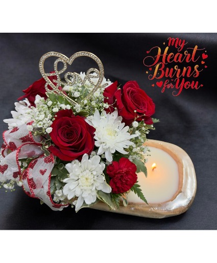 My Heart Burns For You Dough Candle Bouquet (Super Special)