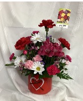 MY HEART VALENTINES DAY ARRANGEMENT FRESH FLOWERS
