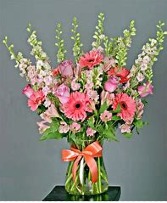 my pink flowers  vased 