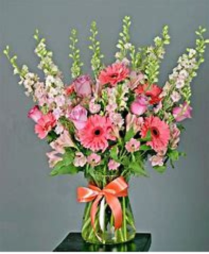 my pink flowers  vased 