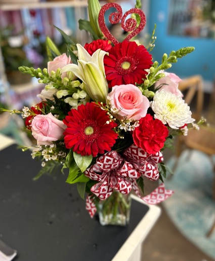 My Pretty Valentine  Vase Arrangement 