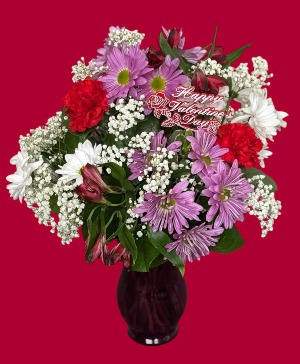 My Special Valentine FHF-V312 Fresh Flower Vase Arrangement Local delivery only