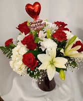 My Special Valentine Flower Arrangement