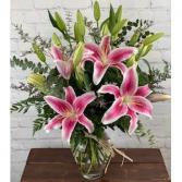 My Sweet Lady   FHF-VL39 Lily Vase Arrangement 