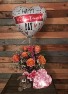 My Valentine Half dozen roses, balloon, plush puppy and a box of chocolates