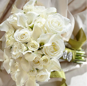 My White Wedding Bride Bouquet