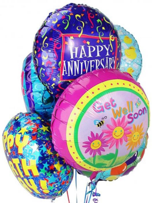 Mylar Balloon Bouquet - 10 ct Occasional 