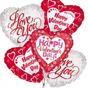 Mylar Balloon Valentine's Day
