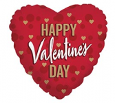 Mylar balloon single 18" Valentine's Day 
