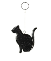 Mystical Black Cat Suncatcher 