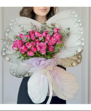 Mystical Purple  Butterfly Bouquet