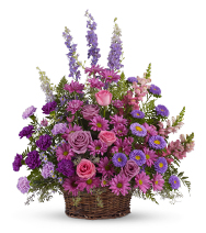 SERENE BLESSINGS TRIBUTE Shades of lavenders, pinks and purples