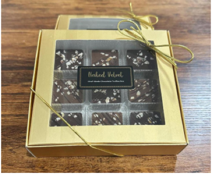 Naked Velvet Assorted Gold Box Vegan Chocolates
