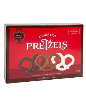 Nancy Adams Assorted Chocolate Covered Pretzels Gourmet Food