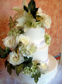 Natural Beauty Cake Flowers