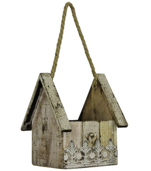 Natural Bird House Hanger Margot's Special~Our area of delivery only in Prospect, CT | MARGOT'S FLOWERS & GIFTS Natural Bird House Hanger Margot's Special~Our area of delivery only in Prospect, CT | MARGOT'S FLOWERS & GIFTS