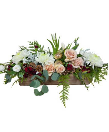 Natural Bling Christmas  Table arrangement