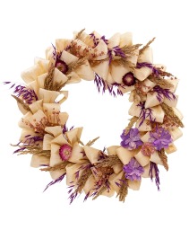  Natural Cornhusk  20" Dried Wreath