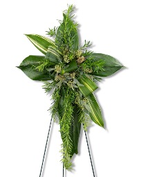 Natural Cross Sympathy Flowers