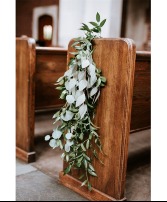 Natural Greenery Pew Marker