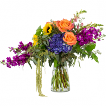 Naturally Prismatic Vase Arrangement