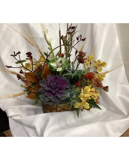 Natures Bounty Basket Arrangement  Fresh