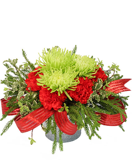 christmas fresh flower arrangements