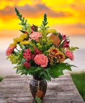 Nature's True Colors Bouquet FHF-F229 Fresh Flower Arrangement (Local Delivery Area Only)