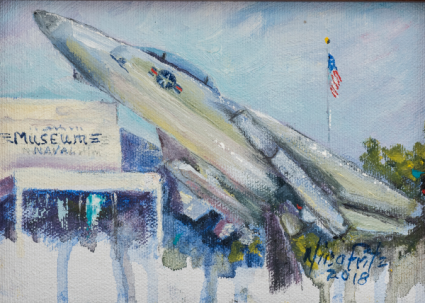 Naval Air Museum Original Oil by Nina Fritz in Pensacola ...