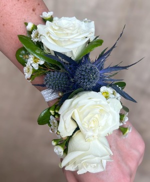 Navy Blue Corsage Prom Corsage