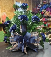 'Navy Blue' Flat Silk Spray  