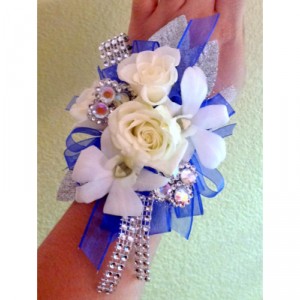 Navy Chic Corsage