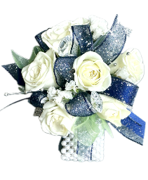 Navy & Lime Corsage Prom